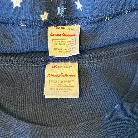 Sz12 Hanna Andersson Sprinkle of Stars Organic Pajama Set - Picture 6 of 8
